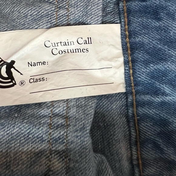 Curtain Call Costume Girl’s Medium (9-10) Patched Overalls - Picture 6 of 9